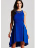 Hi Low Chiffon Beads Short Prom Dress  